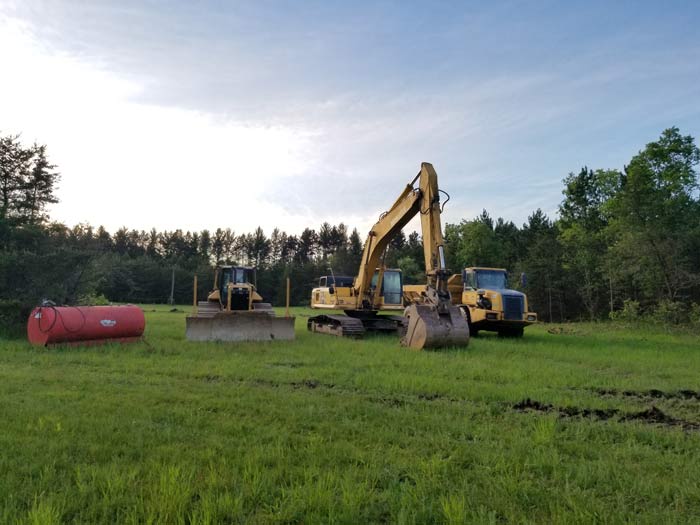 Forbush Corner trail work for snow making