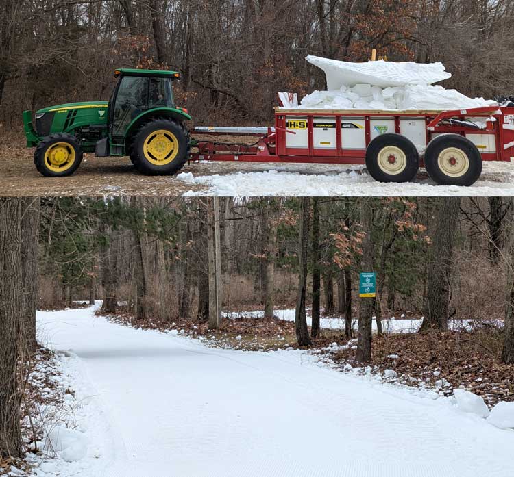 Warm weather and rain over the holiday season postponed skiing at Huron Meadows Metropark, but loads of man-made snow are actively being delivered to the race course in time for this weekend's Frosty Freestyle and Krazy Klassic races! <b>Registration for Saturday ends at 8:00pm on Friday! Register at https://www.skisignup.com/Race/MI/Brighton/FrostyFest</b>.