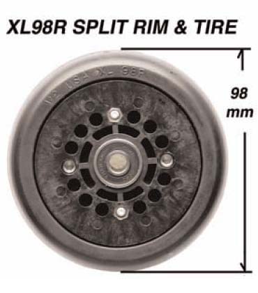 Jenex XL98R skate rollerski split rim and tire