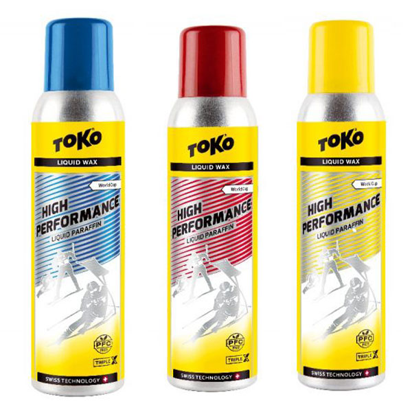 Toko High Performance Liquid Paraffins - Blue, Red, and Yellow