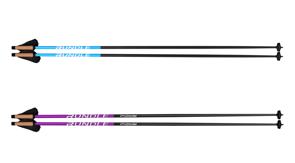 Rundle Podium and Impact cross country ski poles