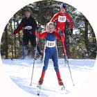 The Michigan Cup is a cross country ski race series for all age groups, kids to oldsters