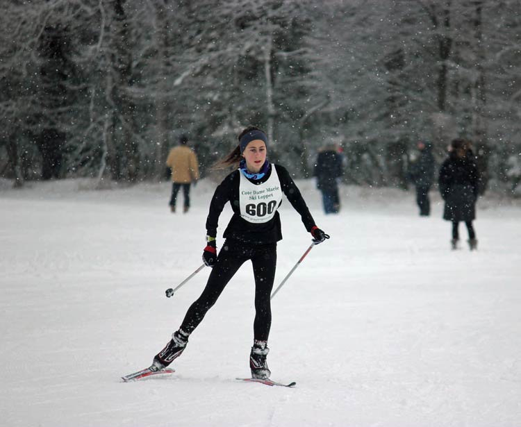 Cote Dame Marie Ski Loppet, overall junior girls winner Arianne Olson