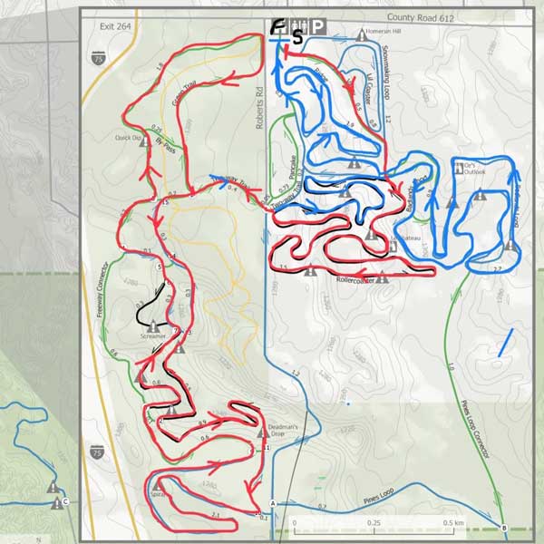 Forbush Freestyle Championships course map