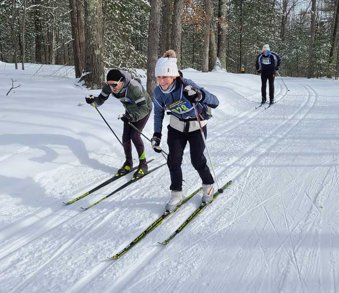 The competition is fierce in the North American Vasa cross country ski race