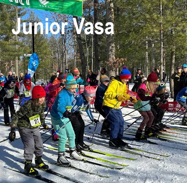 Free Junior VASA ski race for ages 5 to 14