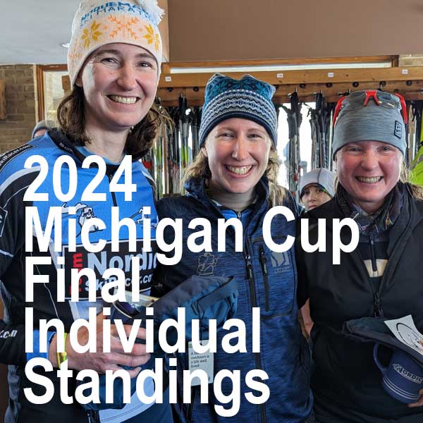 Final Michigan Cup individual results and medal winners