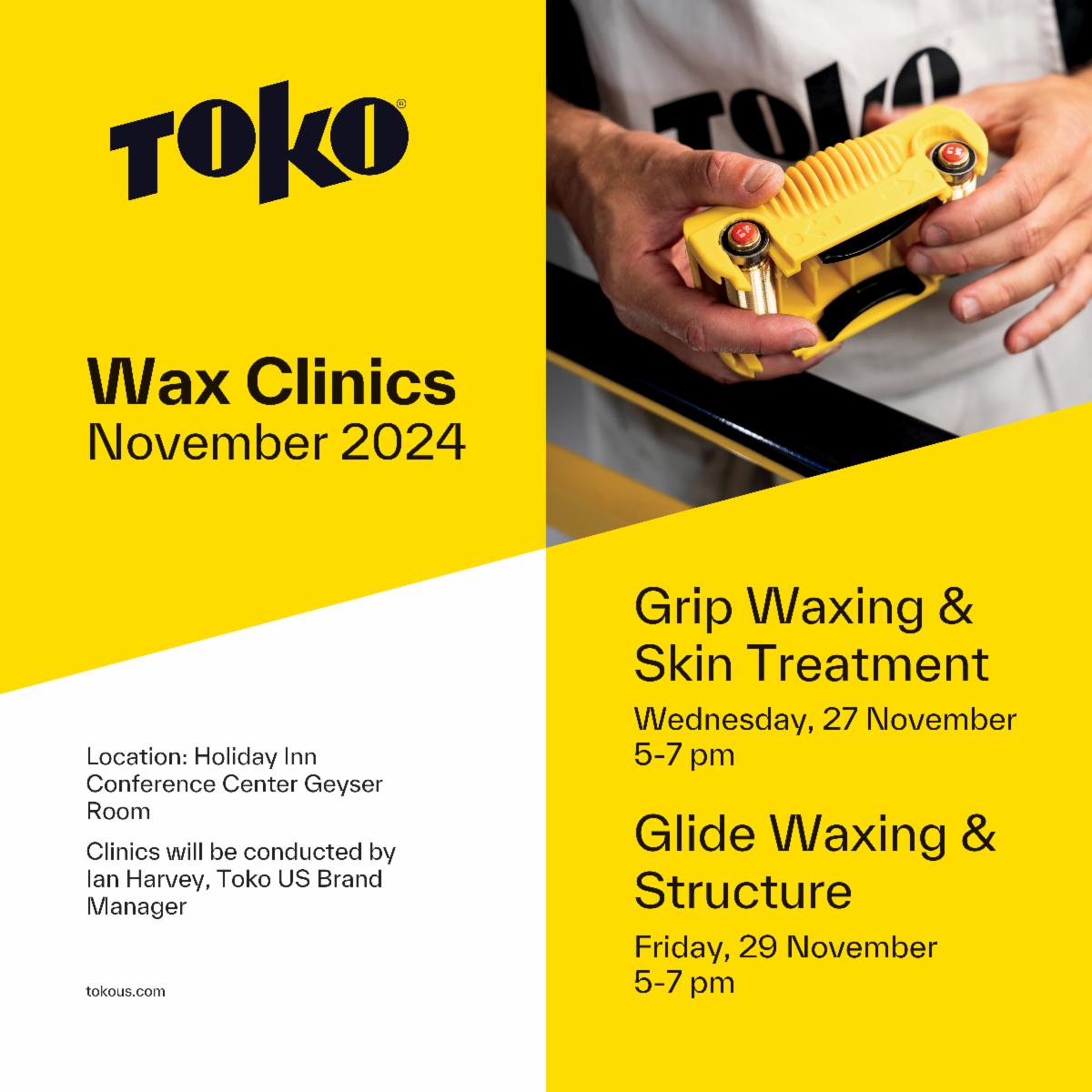 Toko wax clinics at West Yellowstone