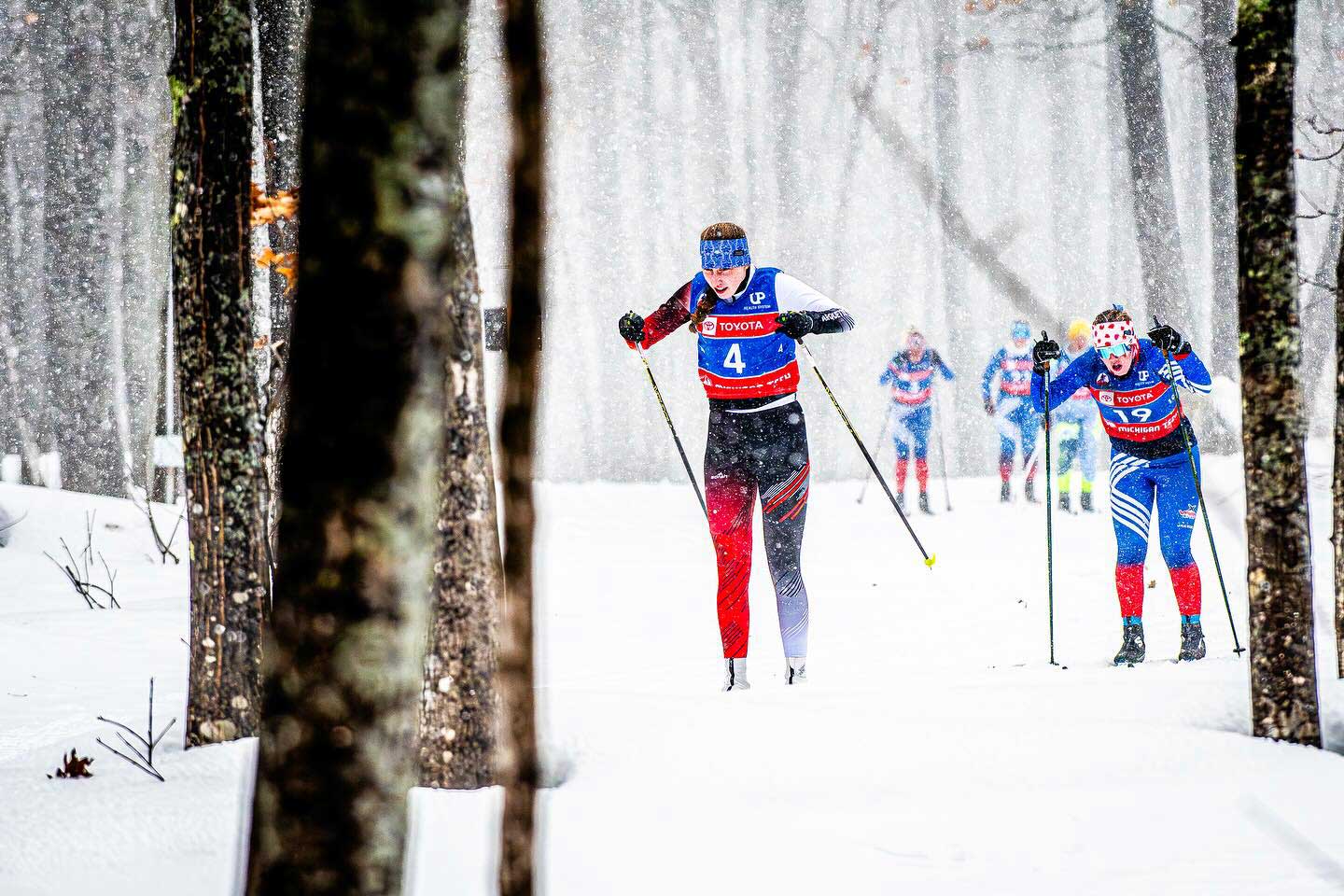 2025 Michigan HS XC Ski Championships racing