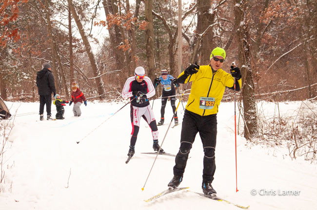 Frosty Freestyle cross country ski racers