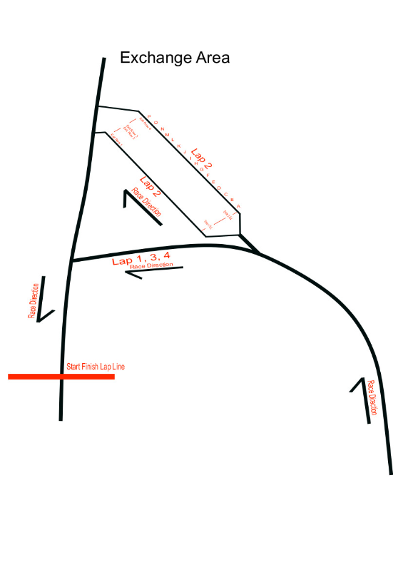 Winter Wolf Skiathlon transition area map