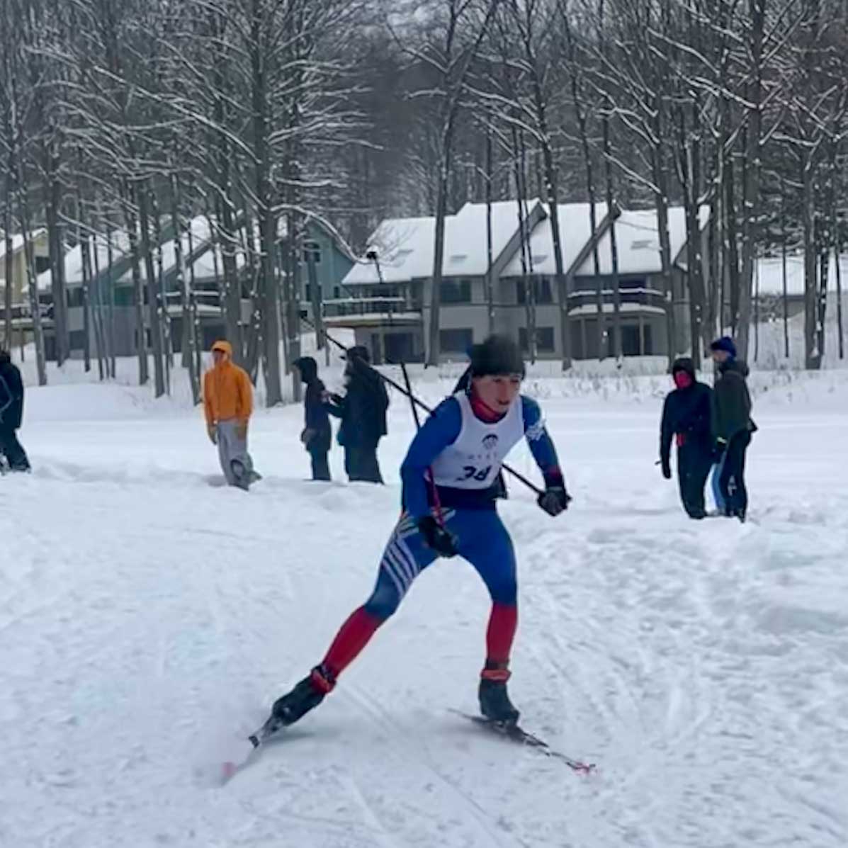 Flying Squirrel cross country ski racer