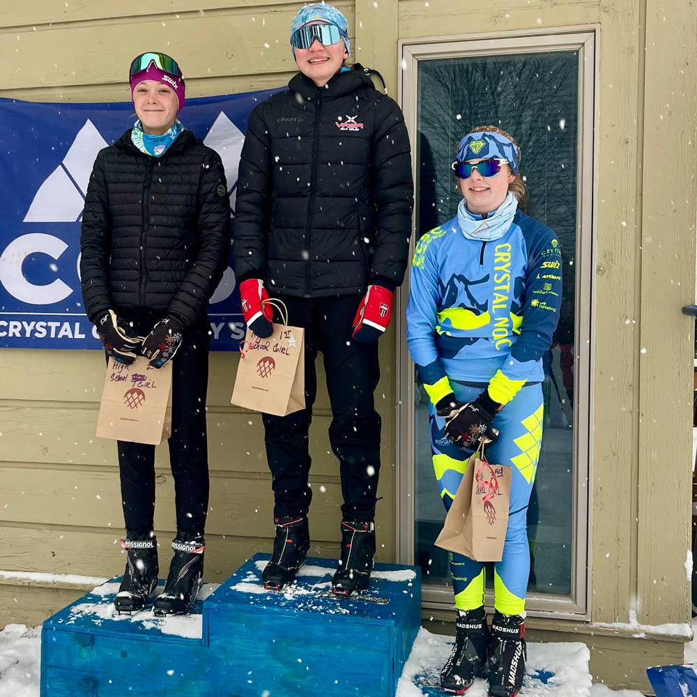 Flying Squirrel cross country ski racers