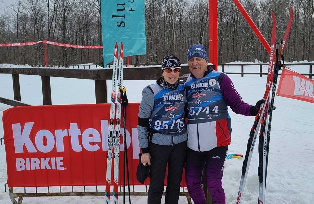 Carol and Ernie Burmbaugh at 2026 Korteloppet