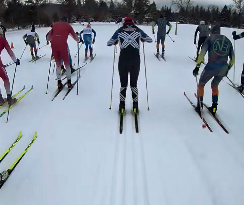 Drew Moore and Eric O'Hearn alphas at Winter Wolf Skiathlon