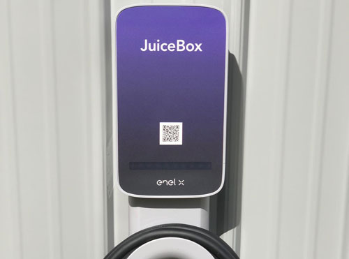 Juice box EV charging station