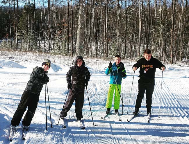 Cross country ski lessons at the Cross Country Ski Headquarters in Roscommon Michigan