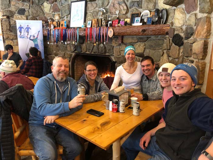 Dining at the Stone Turtle Cafe at Cross Country Ski Headquarters in Michigan