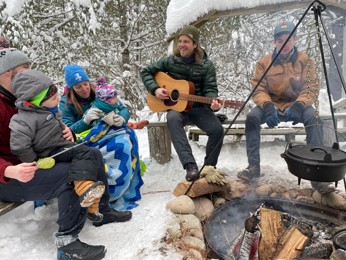 Gourmet lunch at Trappers Cabin at the Cross Country Ski Headquarters