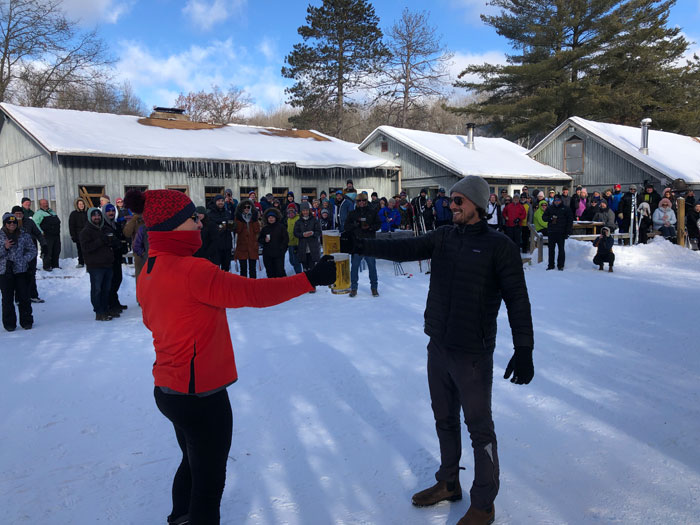 Stein-holding final at the Bavarian Ski Fest at the Cross Country Ski Headquarters