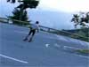 Rollerskiing DOWN Alpe d'Huez
