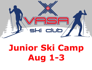 Vasa Ski Club Cross Country Ski Summer Camp, Aug 1-3